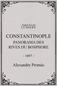 Constantinople, panorama des rives du Bosphore